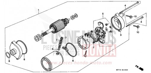 STARTING MOTOR NR750N de 1992